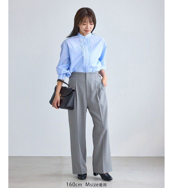 Rope&rsquo;Picnic「クリアツイルワイドパンツ/入卒式・セレモニー・セットアップ対応」|チノ|