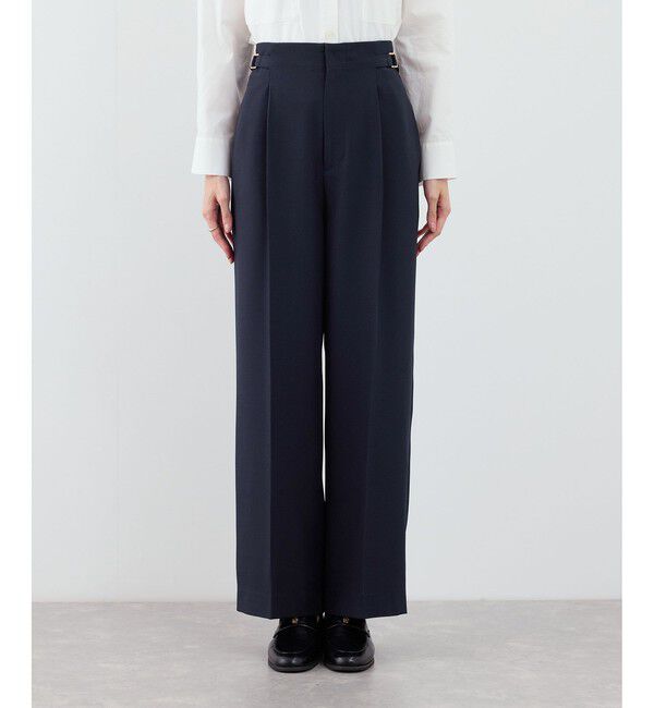 Rope&rsquo;Picnic「クリアツイルワイドパンツ/入卒式・セレモニー・セットアップ対応」|チノ|