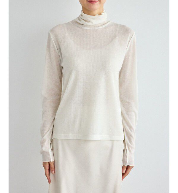 Rope&rsquo;Picnic「ラメシアーリブタートルトップス」|Tシャツ・カットソー|