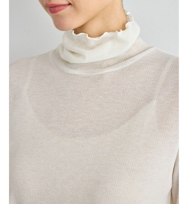 Rope&rsquo;Picnic「ラメシアーリブタートルトップス」|Tシャツ・カットソー|