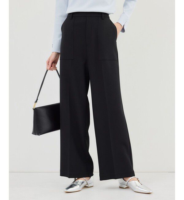 Rope&rsquo;Picnic「ベイカーワイドパンツ/UVカット・防シワ」|チノ|