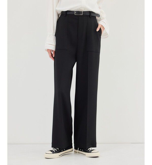 Rope&rsquo;Picnic「ベイカーワイドパンツ/UVカット・防シワ」|チノ|