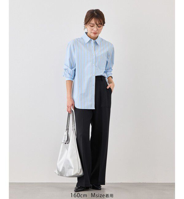 Rope&rsquo;Picnic「ベイカーワイドパンツ/UVカット・防シワ」|チノ|