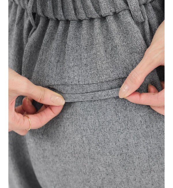 Rope&rsquo;Picnic「ベイカーワイドパンツ/UVカット・防シワ」|チノ|