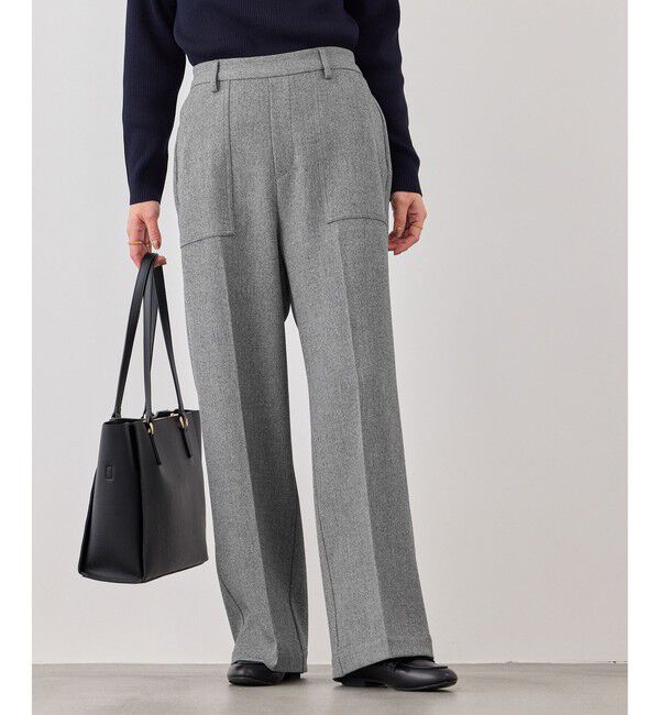 Rope&rsquo;Picnic「ベイカーワイドパンツ/UVカット・防シワ」|チノ|