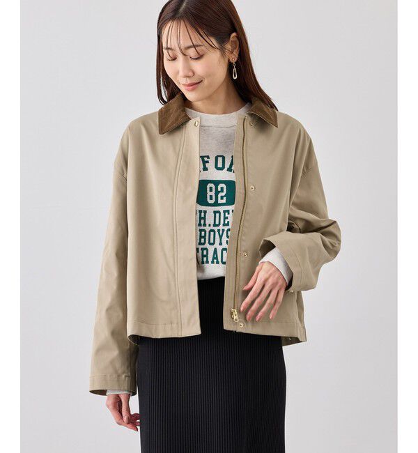 Rope&rsquo;Picnic「配色フィールドジャケットブルゾン」|ブルゾン・スタジャン|