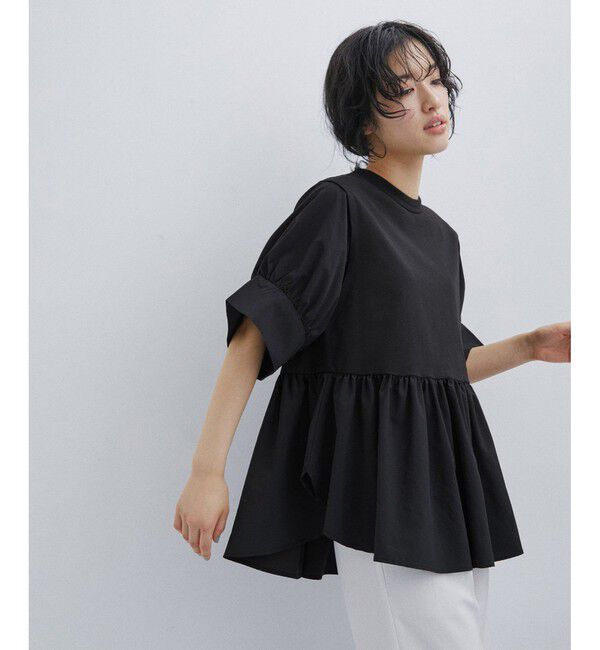 ADAM ET ROPE'「【新色追加】・【サステナブル】バウンスカフスプルオーバー」|Tシャツ・カットソー|