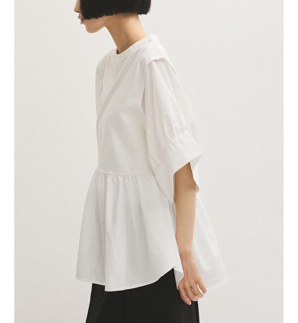 ADAM ET ROPE'「【新色追加】・【サステナブル】バウンスカフスプルオーバー」|Tシャツ・カットソー|