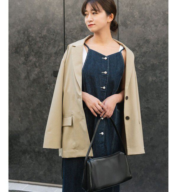 ADAM ET ROPE'「【WEB限定】デニムキャミワンピース」|ワンピース|
