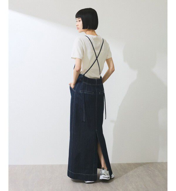 ADAM ET ROPE'「【WEB限定】デニムキャミワンピース」|ワンピース|