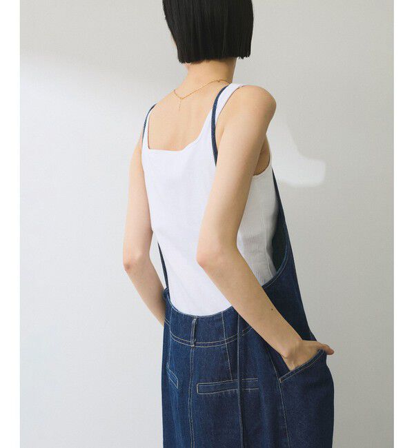 ADAM ET ROPE'「【WEB限定】デニムキャミワンピース」|ワンピース|
