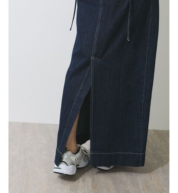 ADAM ET ROPE'「【WEB限定】デニムキャミワンピース」|ワンピース|