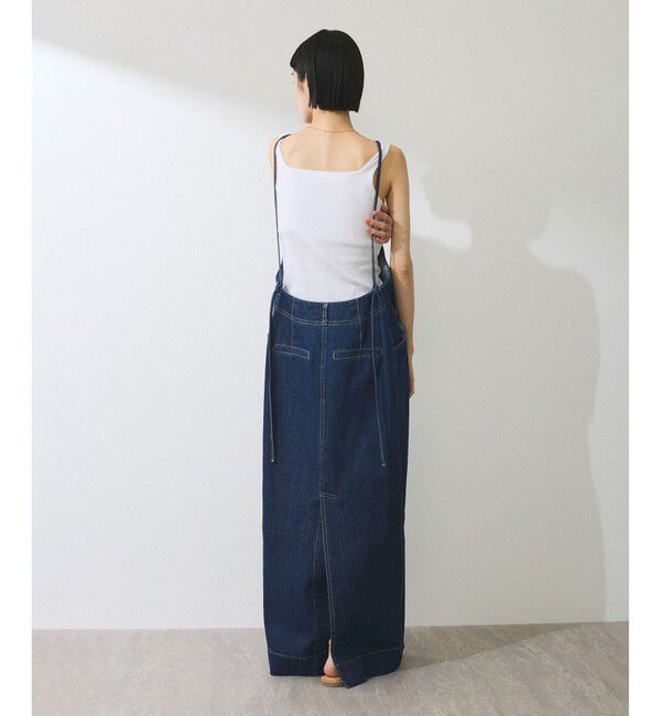 ADAM ET ROPE'「【WEB限定】デニムキャミワンピース」|ワンピース|