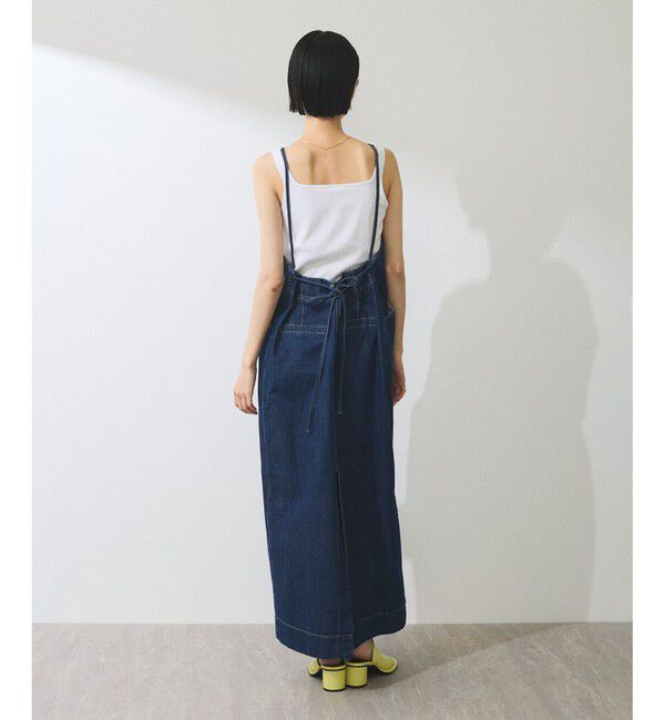 ADAM ET ROPE'「【WEB限定】デニムキャミワンピース」|ワンピース|