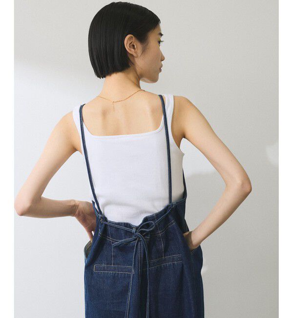 ADAM ET ROPE'「【WEB限定】デニムキャミワンピース」|ワンピース|