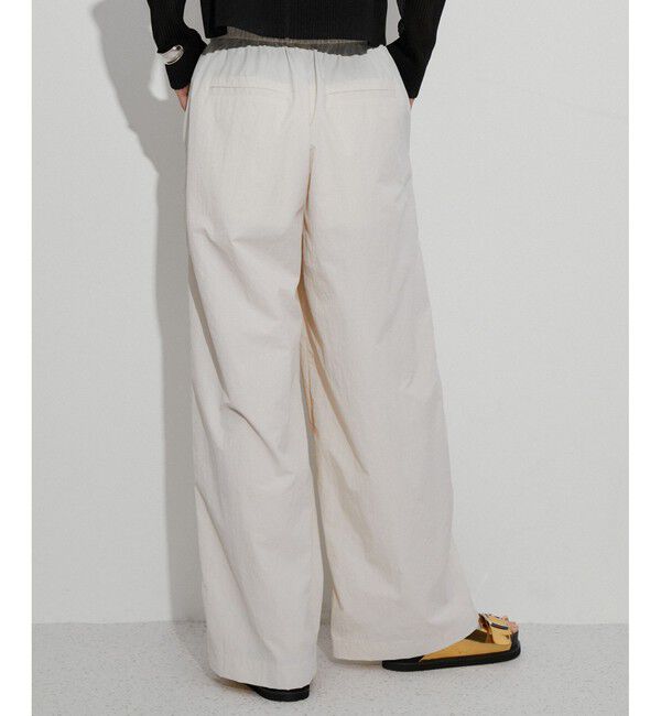 ADAM ET ROPE'「【定番人気】撥水ナイロンイージーパンツ」|チノ|