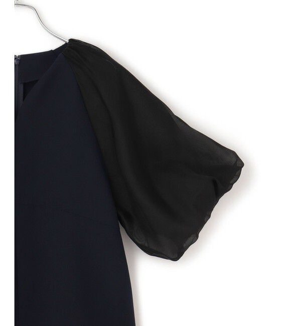 ADAM ET ROPE'「【WEB限定】シアーパフスリーブブラウス」|シャツ・ブラウス|