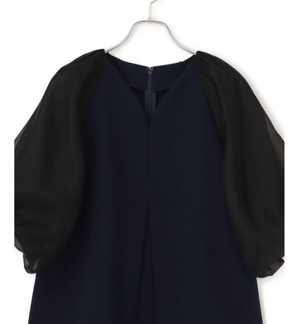 ADAM ET ROPE'「【WEB限定】シアーパフスリーブブラウス」|シャツ・ブラウス|