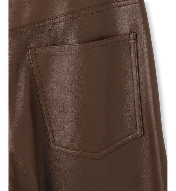 ADAM ET ROPE'「【EMOELLE】レザーパンツ」|チノ|