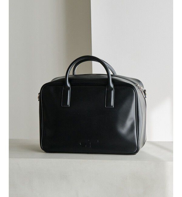 ADAM ET ROPE'「【サステナブル】ロゴボストンビッグバッグ」|ボストンバッグ|ブラック(01)