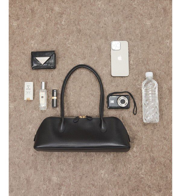 ADAM ET ROPE'「スプリットレザーラウンドボストン」|ボストンバッグ|