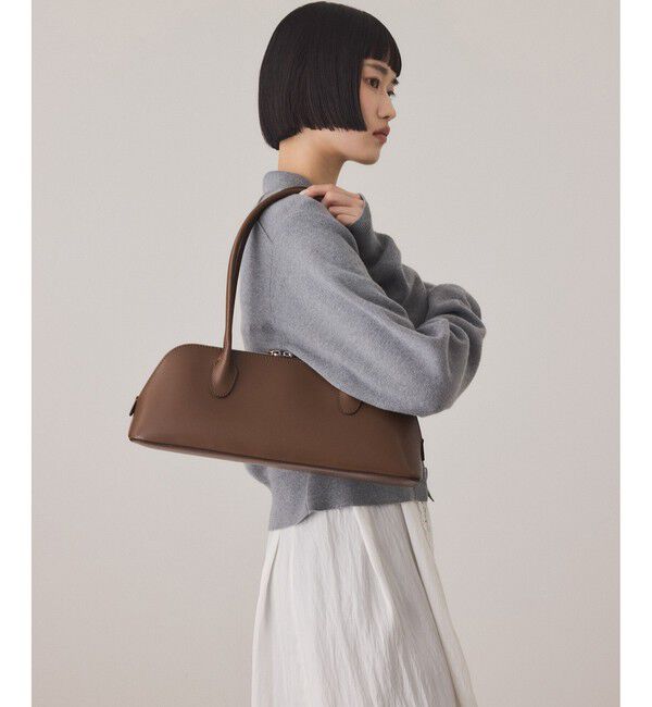 ADAM ET ROPE'「スプリットレザーラウンドボストン」|ボストンバッグ|