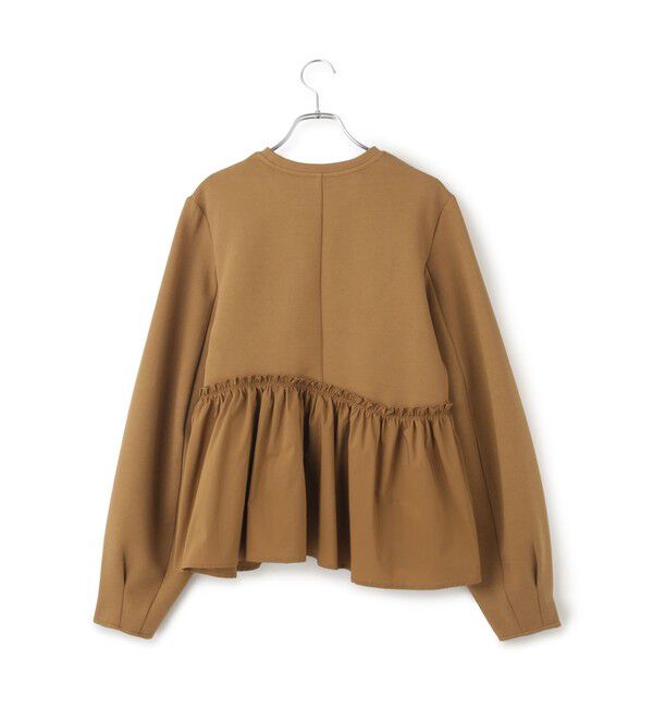 ADAM ET ROPE'「【WEB限定】ペプラムコンビプルオーバー」|Tシャツ・カットソー|