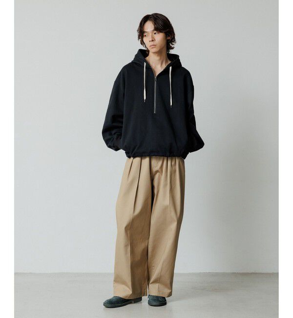 ADAM ET ROPE'「【WEB限定】2タック ワイドルーズ ドカンパンツ / バリエーション バギーパンツ / チノ / ユニセックス」|チノ|