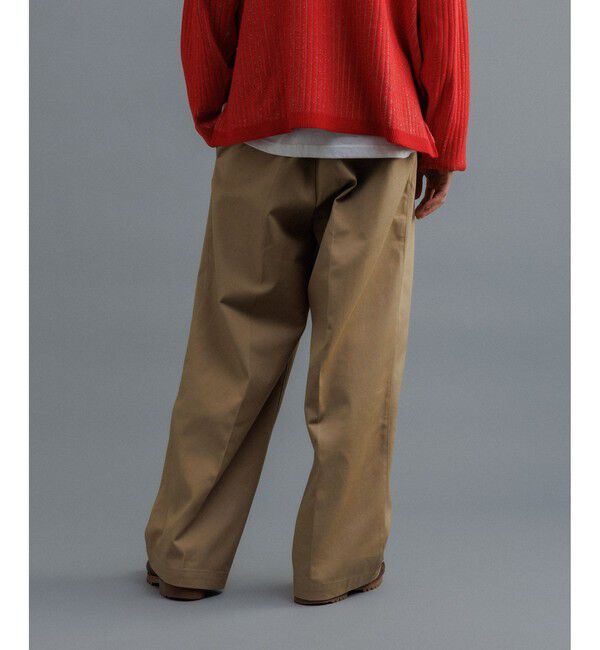 ADAM ET ROPE'「【WEB限定】2タック ワイドルーズ ドカンパンツ / バリエーション バギーパンツ / チノ / ユニセックス」|チノ|