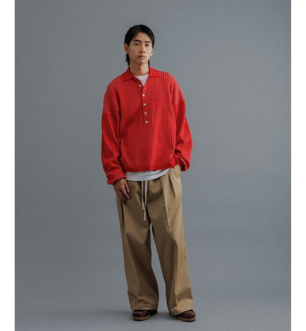 ADAM ET ROPE'「【WEB限定】2タック ワイドルーズ ドカンパンツ / バリエーション バギーパンツ / チノ / ユニセックス」|チノ|