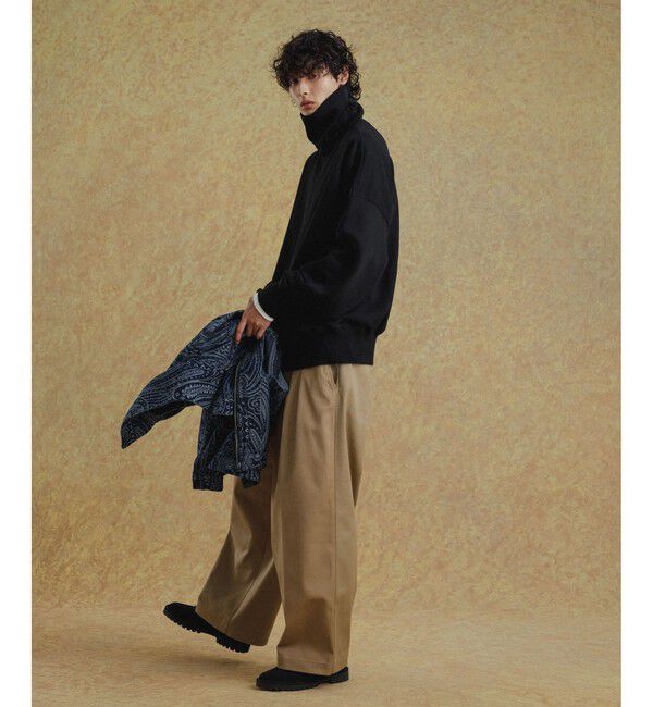 ADAM ET ROPE'「【WEB限定】2タック ワイドルーズ ドカンパンツ / バリエーション バギーパンツ / チノ / ユニセックス」|チノ|