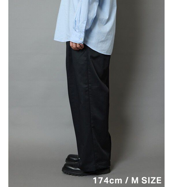 ADAM ET ROPE'「【WEB限定】2タック ワイドルーズ ドカンパンツ / バリエーション バギーパンツ / チノ / ユニセックス」|チノ|