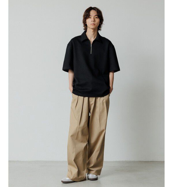 ADAM ET ROPE'「【WEB限定】2タック ワイドルーズ ドカンパンツ / バリエーション バギーパンツ / チノ / ユニセックス」|チノ|