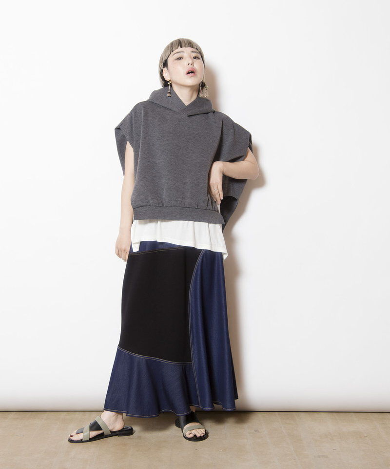  「切替フレアースカート」|フレア|
