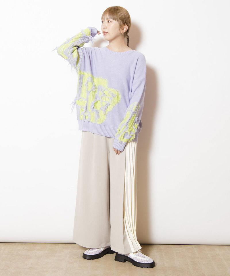  「2WAYフリンジニットプルオーバー」|ニット・セーター|