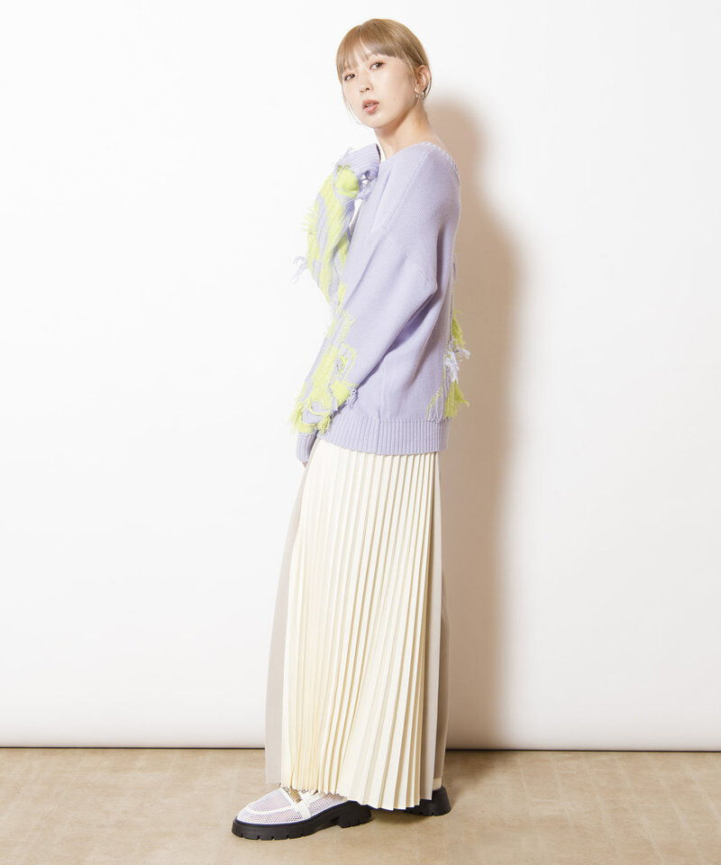  「2WAYフリンジニットプルオーバー」|ニット・セーター|