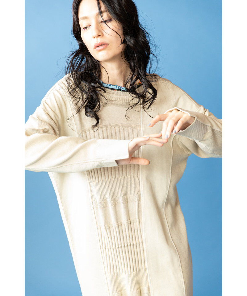  「2WAY切替RIBニットワンピース」|ワンピース|