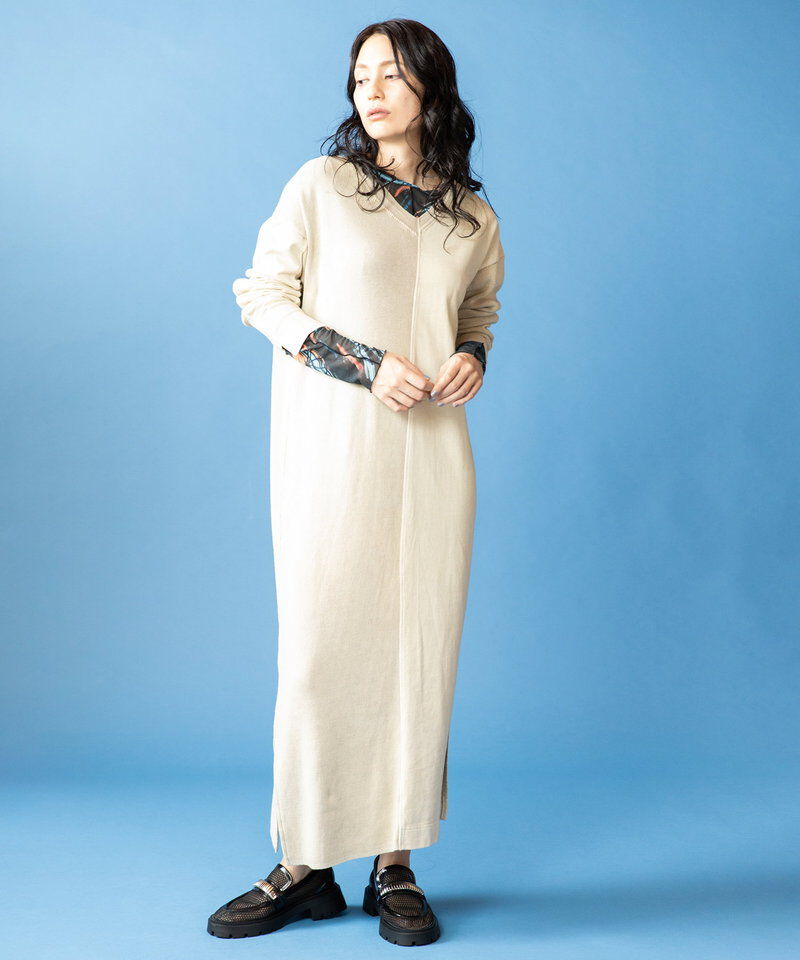  「2WAY切替RIBニットワンピース」|ワンピース|