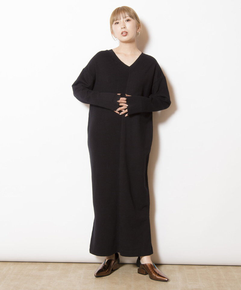  「2WAY切替RIBニットワンピース」|ワンピース|