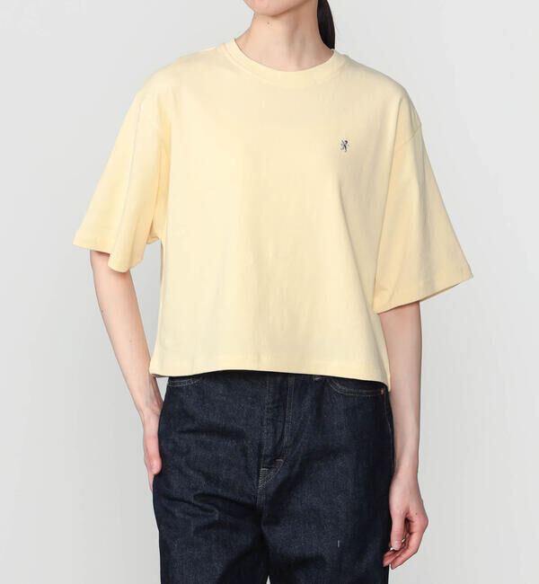 GYMPHLEX「Gymphlex | シルケットコットン クルーネックTシャツ WOMEN」|Tシャツ・カットソー|YELLOW