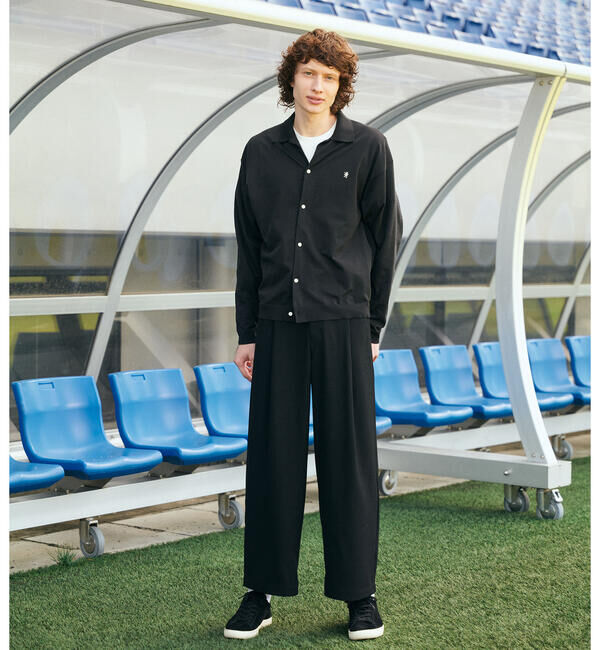 GYMPHLEX「Gymphlex | ジャージー ポロカーディガン MEN」|ニット・セーター|