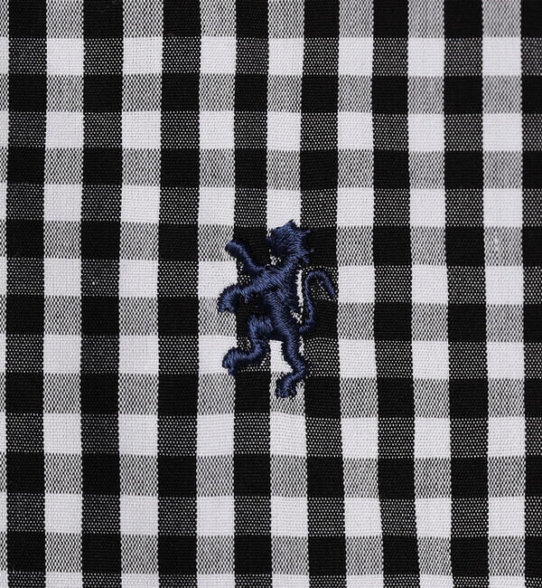 GYMPHLEX「Gymphlex | コットン フレンチスリーブシャツ GINGHAM WOMEN」|シャツ・ブラウス|