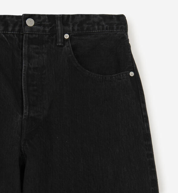  「SCYE BASICS | セルビッチ ワイドデニム Black MEN」|デニム|