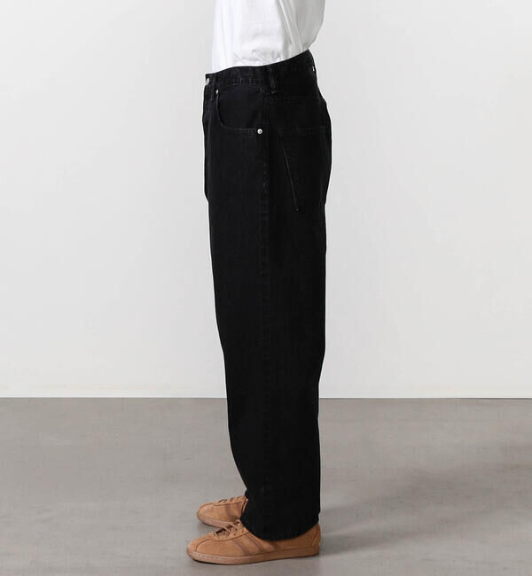  「SCYE BASICS | セルビッチ ワイドデニム Black MEN」|デニム|