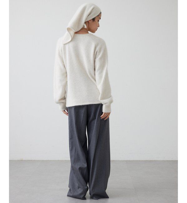 THE PAUSE「【THE PAUSE】ファーニットスカーフSET プルオーバー」|ニット・セーター|
