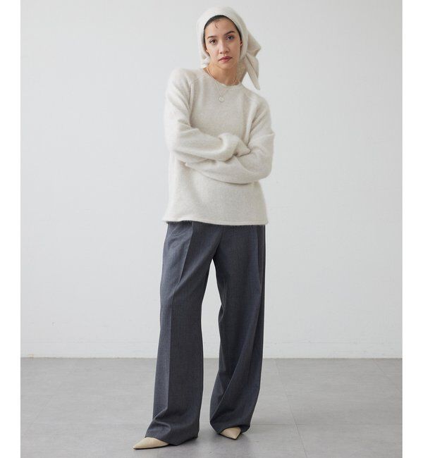 THE PAUSE「【THE PAUSE】ファーニットスカーフSET プルオーバー」|ニット・セーター|