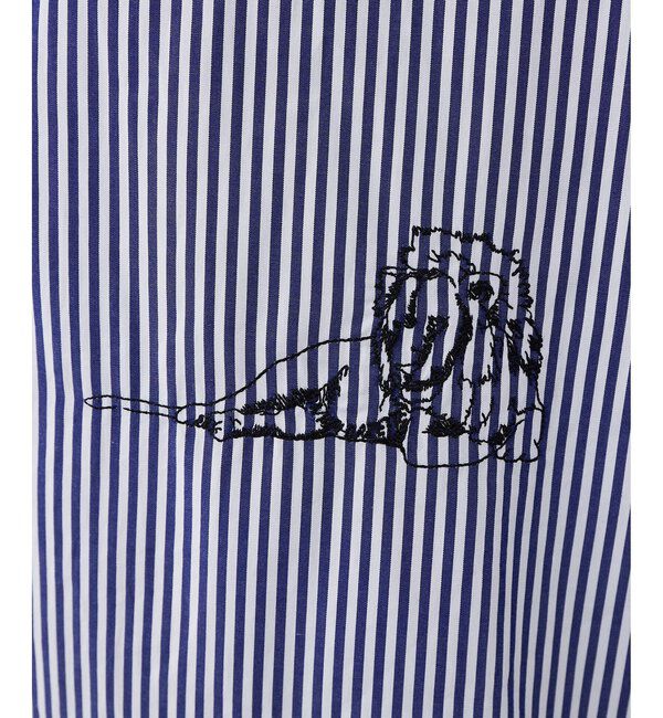  「＜一部カラー期間限定販売＞アニマル刺繍シャツ」|シャツ・ブラウス|