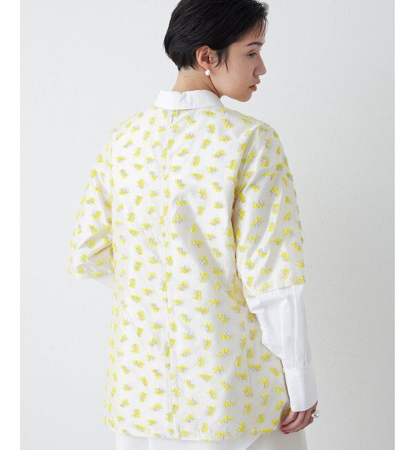 THE PAUSE「【THE PAUSE】フラワージャガードブラウス」|シャツ・ブラウス|