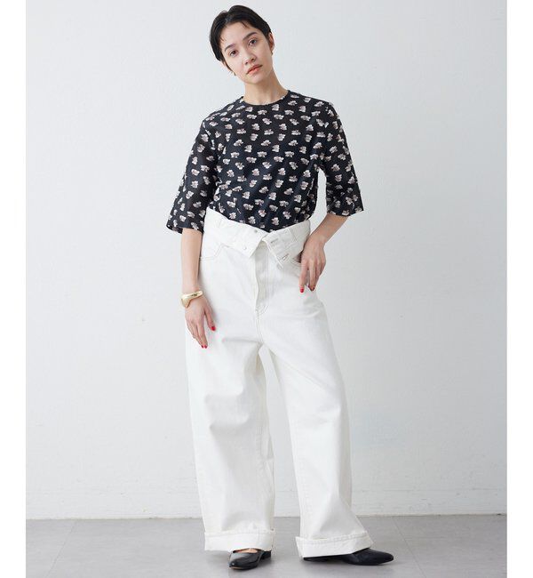 THE PAUSE「【THE PAUSE】フラワージャガードブラウス」|シャツ・ブラウス|