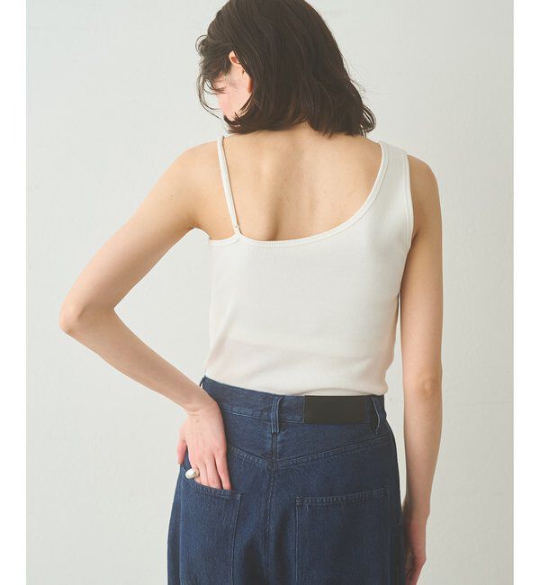 Drawing Numbers「【Drawing Numbers】パッド付きアシメタンク」|Tシャツ・カットソー|